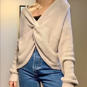 Hollister twist reversible sweater